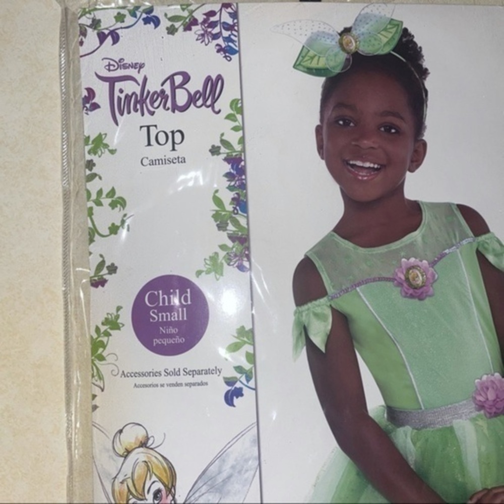 NWT DISNEY TINKERBELL TOP 
CHILD SMALL (4-6)